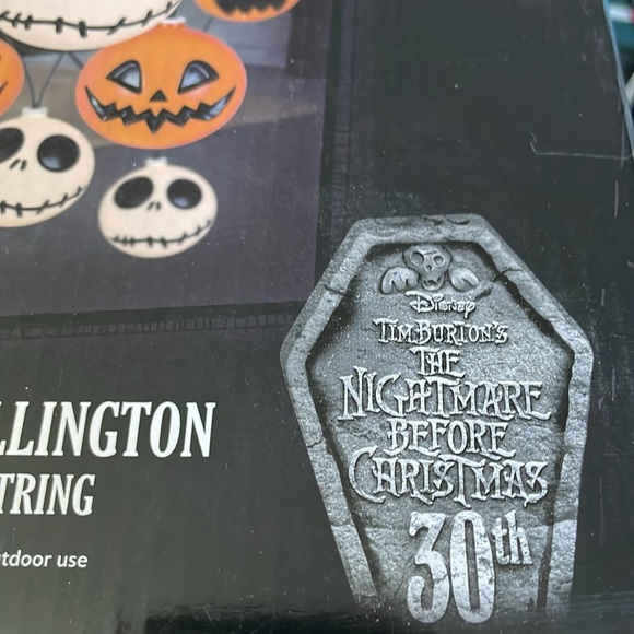 Disney Halloween Pumpkin and Skull Hanging Decor - Orange and White - Picture 6 of 10